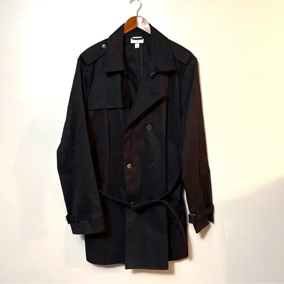 3.1 Phillip Lim 20th Anniversary Collection Black Double-Breasted Trench Coat L - Picture 1 of 5